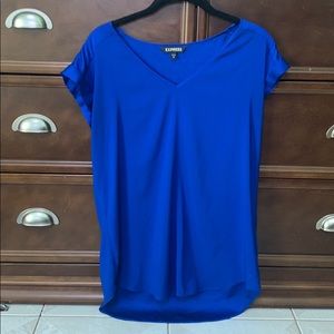 Gorgeous silk royal blue top